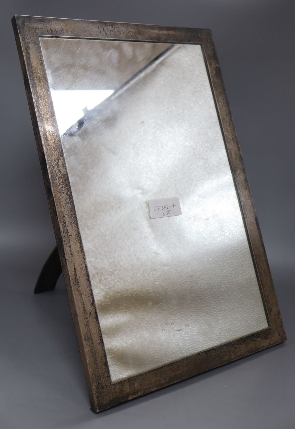 A George V large silver mounted rectangular photograph frame, John Collard Vickery, London, 1924, 48.3cm.